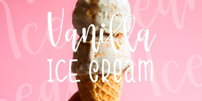 Vanilla Cream Font Poster 3