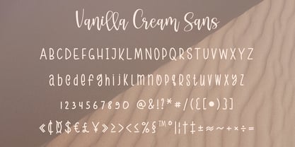 Vanilla Cream Font Poster 10