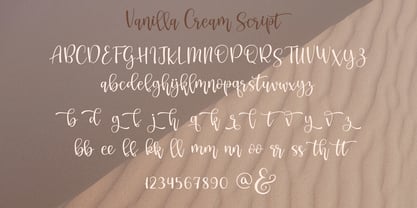 Vanilla Cream Font Poster 9
