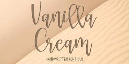 Vanilla Cream Font Poster 1