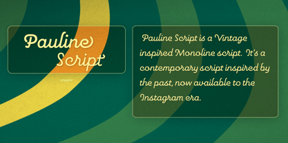 Pauline Script Font Poster 1
