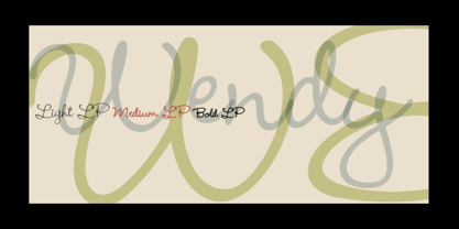 Wendy LP Font Poster 1