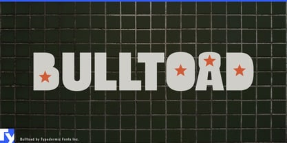 Bulltoad Font Poster 1