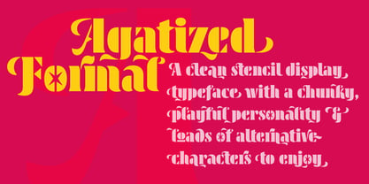 Agatized Formal Font Poster 1