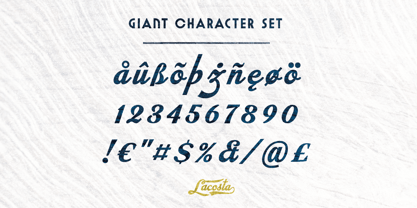 Lacosta Font Poster 5