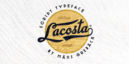 Lacosta Font Poster 1