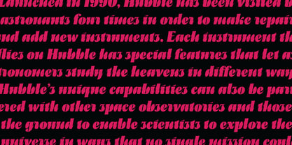Hubble Font Poster 11