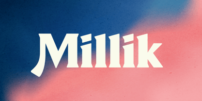 Millik Font Poster 11
