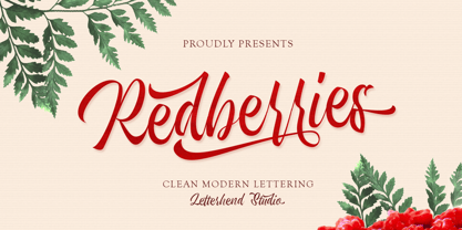 Redberries Font Poster 1