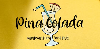 Pina Colada Font Poster 1