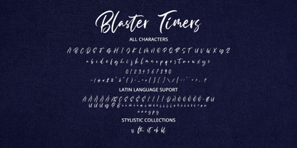Blaster Timers Font Poster 2