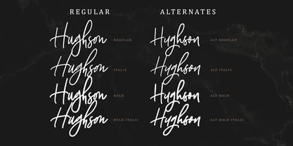 Hughson Font Poster 2