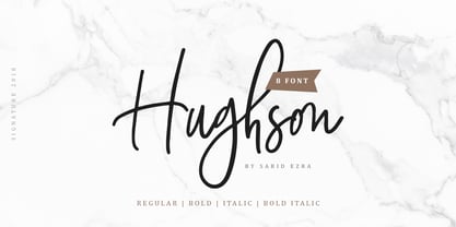 Hughson Font Poster 1