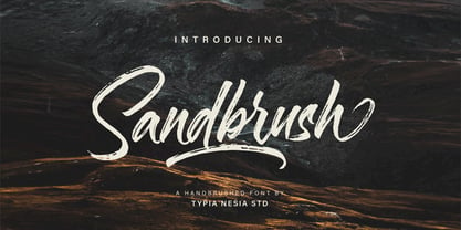 Sandbrush Font Poster 1