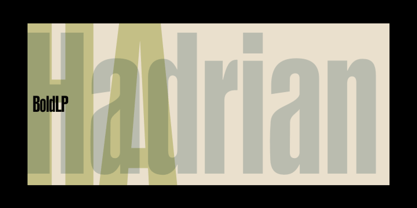 Hadrian LP Font Poster 1