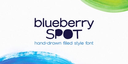 Blueberry Spot Font Poster 1