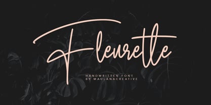 Fleurette Font Poster 1
