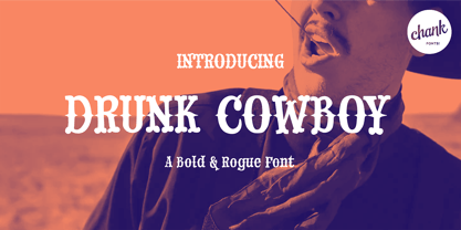 Drunk Cowboy Font Poster 1