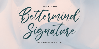 Bettermind Signature Font Poster 1