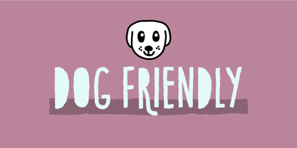 Dog Friendly Font Poster 1