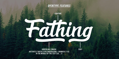 Fathing Font Poster 2