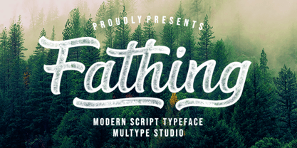 Fathing Font Poster 1