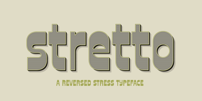 Stretto Font Poster 1