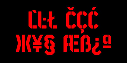 STP Stencil Cyrillic Fuente Póster 6