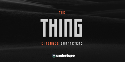 Thing Font Poster 7