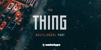 Thing Font Poster 1