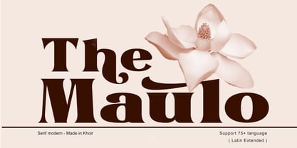 The Maulo Font Poster 1
