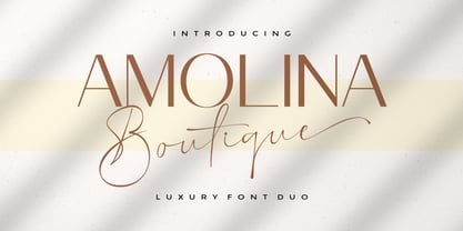 Amolina Boutique Script Police Poster 1