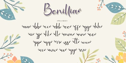 Benillia Font Poster 12