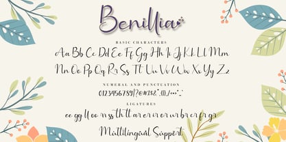 Benillia Font Poster 11