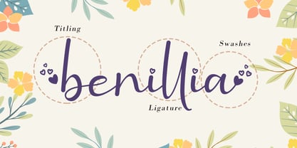 Benillia Font Poster 10