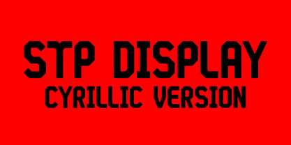 STP Display Cyrillic Font Poster 2
