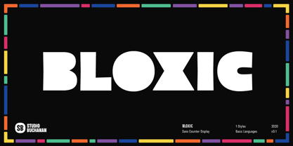 Bloxic Font Poster 1