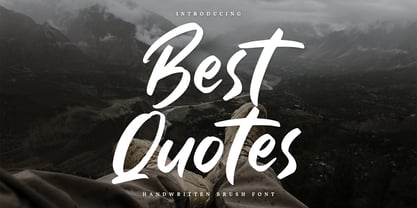 Best Quotes Font Poster 1
