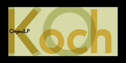 Koch Original LP Font Poster 1