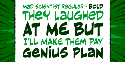 Mad Scientist Font Poster 2