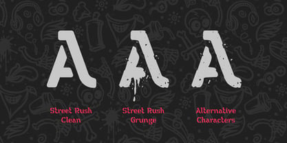 Street Rush Font Poster 3