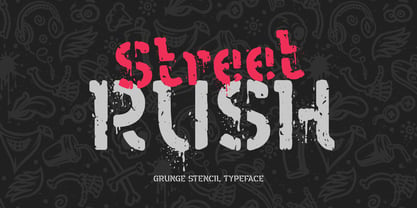 Street Rush Font Poster 1