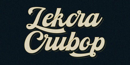 Lekcra Crubop Font Poster 1