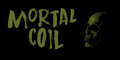 Mortal Coil Font Poster 1