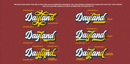 Belyard Font Poster 3