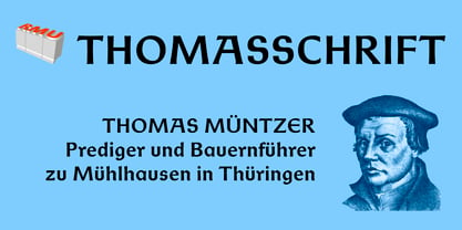 Thomasschrift Fuente Póster 1