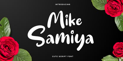 Mike Samiya Font Poster 1