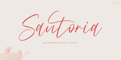 Santoria Font Poster 1