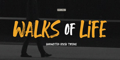 Walks Of Life Font Poster 1
