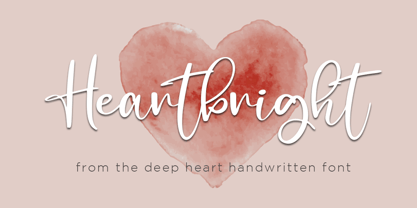 Heartbright Font Poster 1